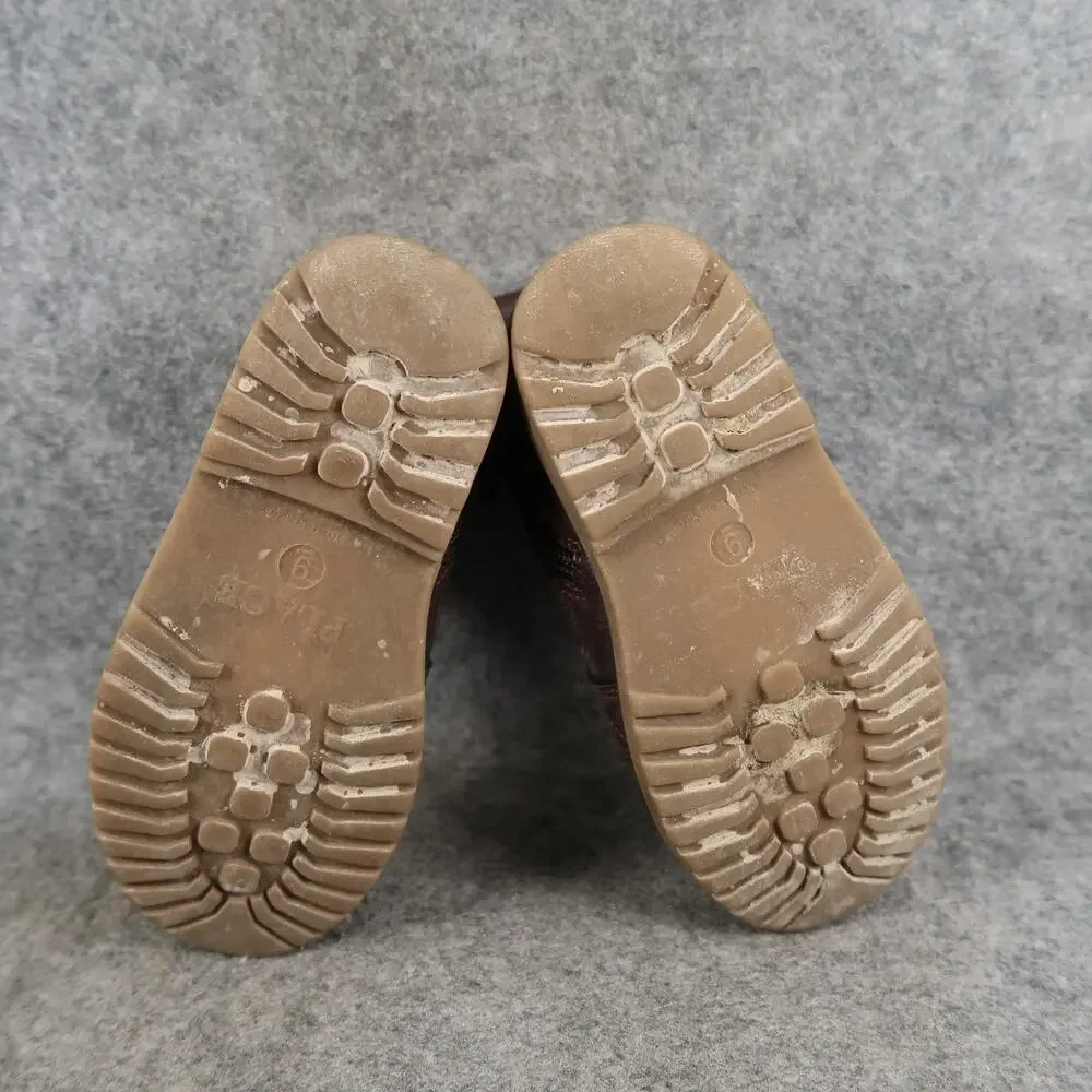 The Childrens Place Shoes Kids Toddler 9 Boots Casual Moc Toe Lace Up Side Zip